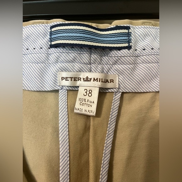 PETER MILLAR KHAKI SHORTS SZ 38 - Picture 3 of 9
